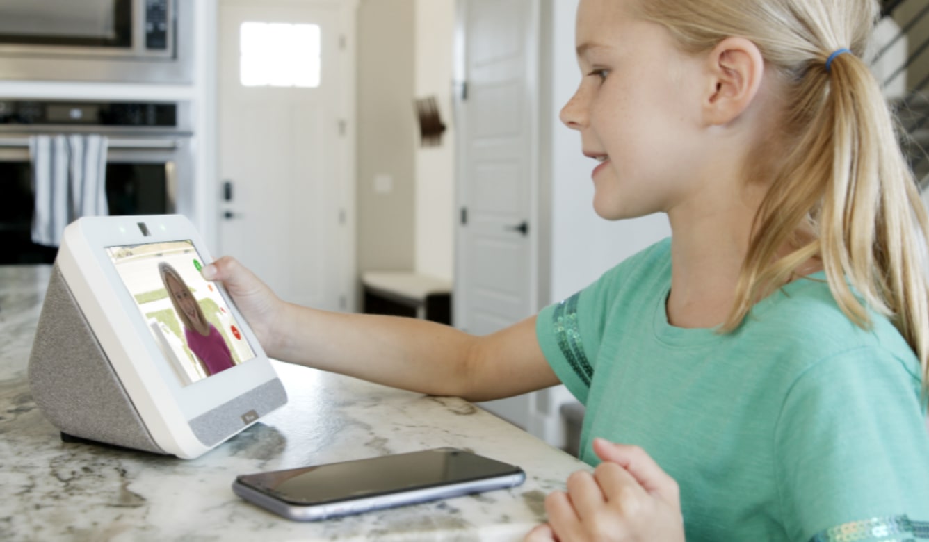 Child looking at screen