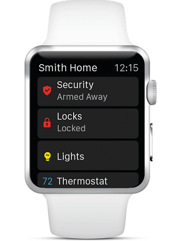 AAA Smart Home Security Mobile App on a Smart Watch