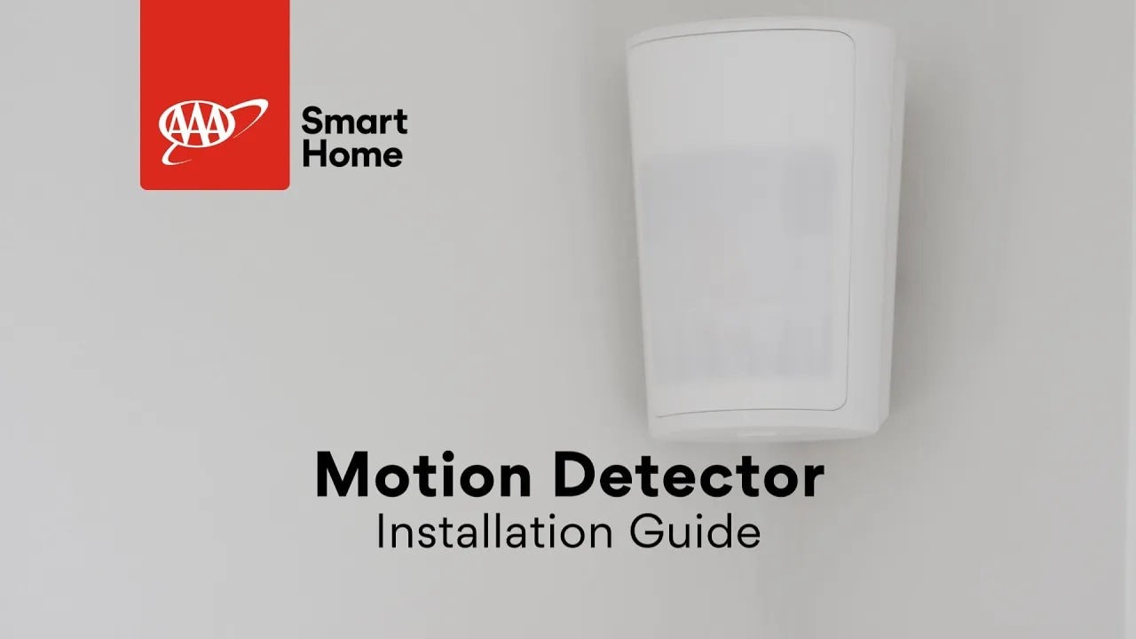 Motion detector installation guide