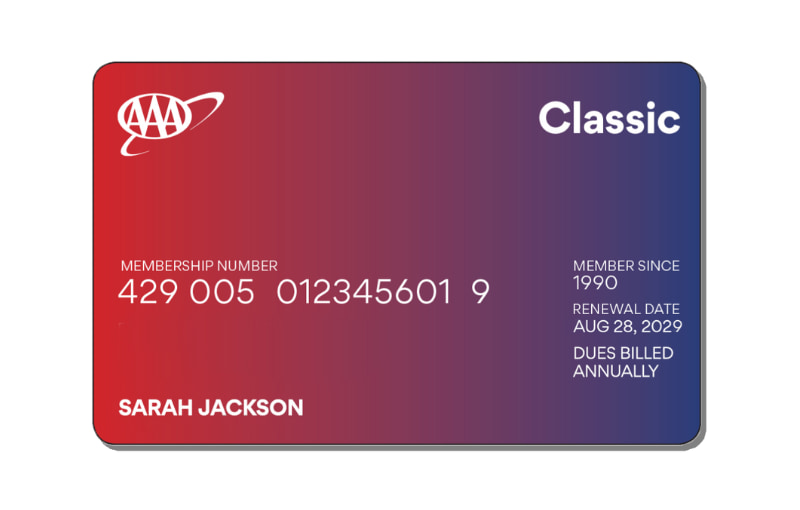 AAA classic membership card